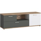 Modern Living Tv-element Twenty, Bela, Barva Hrasta, Barva Grafita | Shoptok.si