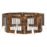  Vrata za pse s postoljem 8 pcs Dimljeni hrast 60 x 60 cm | Eponuda.ba