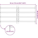  Sigurnosna rešetka za prozore s 4 poprečne šipke 63-114 cm | shoptok.hr