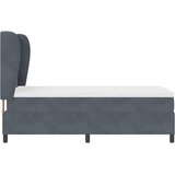  Krevet s opruga kutije s jastukom Tamno siva 190 x 90 cm Baršun | shoptok.hr