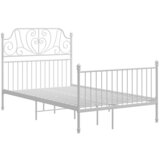Furnova Posteljni okvir bel kovinski 120x200 cm, (21931680) | Shoptok.si