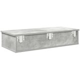 Zidna polica s ladicama beton siva 80x34x17cm konstruirano drvo | Eponuda.com