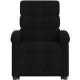  Naslonjač na podizanje od tkanine crni | shoptok.hr