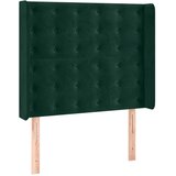  box spring s madracem LED tamnozeleni 100x200 cm baršun | shoptok.hr