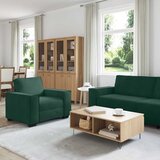  3-dijelni set sofa s jastucima tamnozeleni baršun | shoptok.hr