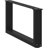  Noge za klub stolić U-oblik 2 kom Crne 70 x (30-31) cm Čelik | shoptok.hr