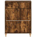  Ormar za cipele ALKMAAR 78 x 24 x 103 cm Konstruirano drvo - Dimljeni hrast | shoptok.hr