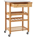 Premier Housewares Bambusov servirni voziček na kolesih 41x58 cm Harlow – | Shoptok.si