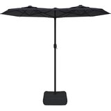  Dvostruki vrtni suncobran crni 316 x 145 cm | Eponuda.com