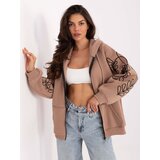 RELEVANCE Sweatshirt-RV-BL-A911.22-dark beige | Shoptok.si