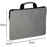  Siva torba za laptop 15,6" – poslovna aktovka s naramenicom | shoptok.hr