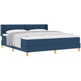  Krevet s opruga kutije s uzglavljem Plava 200 x 180 cm tkanina | shoptok.hr