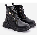 EVENTO Insulated children's ankle boots with a zipper made of Eco leather black Liotira | Eponuda.ba