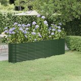 Furnova Visoka greda iz prašno premazanega jekla 260x40x68 cm zelena, (21920756) Cene