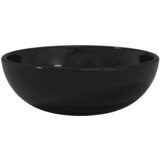Maison Chic Umivalnik - Kopalna umivalnik - Lavabo kaljeno steklo 35x12 cm črne barve, (21684846) Cene