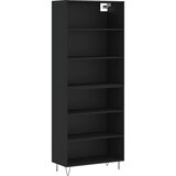 Maison Chic Visoka Komoda - Predalnik črn 69,5x32,5x180 cm inženirski les, (21717319) Cene