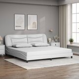 Okvir kreveta s LED-om bez madraca Hvar bijeli 200 x 200 cm | shoptok.hr