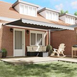  Sklopiva konstrukcija tende Antracit 450 × 300 cm Aluminij | shoptok.hr