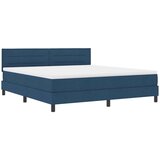  Krevet s opruga kutije s uzglavljem Plava 180 x 200 cm tkanina | shoptok.hr