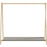  Stojalo za oblačila s policami 106x34x102 cm bambus, (21780084) | Shoptok.si