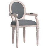 Maison Chic Jedilni stoli - Vzorci stoli temno siv 54x56x96,5 cm blago A146, (22031698) | Shoptok.si