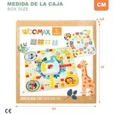  Tabla za Parchis i Igru Guske Woomax Zookabee 30 x 3 x 30 cm Children's Životinje (6 kom.) | shoptok.hr