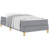 vidaXL Postelja z vzmetnico z vzmetnico Svetlo siva 90 x 200 cm blago, (5000126912) | Shoptok.si