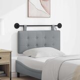  Viseće uzglavlje kreveta S LED svjetlom Svjetlosiva Tkanina | shoptok.hr
