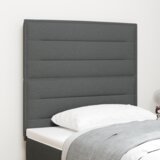 vidaXL LED vzglavnik zasnova linij temno siva 100 cm tkanina | Shoptok.si