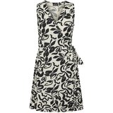 Pieces Obleka črna / bela | Shoptok.si