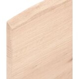  Zidna polica za Lavabo - Umivaonik od čelika i masivne hrastovine - Smeđa i bijela 60 x 50 x 2 cm 1 Pravokutno | shoptok.hr
