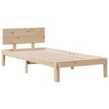  s regalom za knjige bez madraca 90x190 cm od borovine | shoptok.hr
