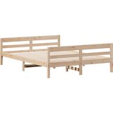 vidaXL Okvir kreveta bez madraca 140 x 200 cm od masivne borovine Cijene