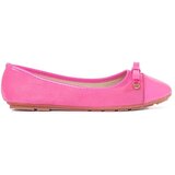 Shelvt Pink flat women's ballerinas with patent toe Cijene