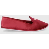 Ea7 Emporio Armani Kućne papuče boja: crvena