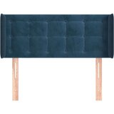  Uzglavlje s ušima tamnoplavi 83x16x78/88 cm baršunasti | shoptok.hr