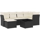 vidaXL 7-dijelni set vrtnih sofa od poliratana s jastucima crni | shoptok.hr