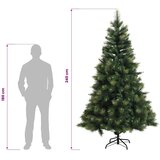  Umjetno božićno drvce s nogom 240 cm 300 LED lampica - Zelena 240 cm s LED svjetlima | shoptok.hr