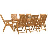  Vrtni set za objed 9 pcs Smeđa Čvrsto drvo akacije | Eponuda.ba