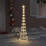 vidaXL LED božično drevesce Toplo bela 138.5 x 138.5 x 399 cm Kovina | Shoptok.si