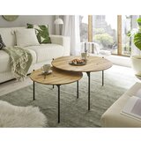 Konferencijski stočić AURA prečnika 55 cm hrast/antracit | Eponuda.com