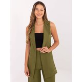 RUE PARIS Vest-IT-KZ-FL5069.84-olive | Shoptok.si