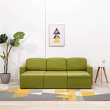 vidaXL Modularni trosjed od tkanine zeleni - Zelena | shoptok.hr