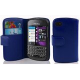 Cadorabo Ohišje, združljivo z Blackberry Q10 v mornarsko modra - Zaščitni ovitek iz teksturiranega umetnega usnja in žep za kartice, (20551350) | Shoptok.si