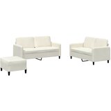  3-dijelni set sofa krem baršunasti | shoptok.hr