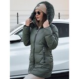 DStreet Women's winter jacket with hood KRISTA green | ePonuda.com