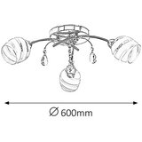 Rabalux melissa plafonska lampa E14 3x max60W hrom moderna rasveta | ePonuda.com
