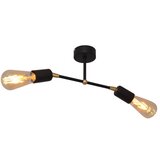  Plafonski luster ROSETTE 2xE27/15W/230V crna/zlatna | Eponuda.com