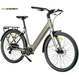 ZORYA električno kolo, cestno / mestno, 27.5" pnevmatike, 250W ANANDA motor, 360Wh 36V 10Ah baterija, do 70km, 8-speed SHIMANO Altus, TEKTRO disk zavore, LCD zaslon, bronasto (Bronze) - - Bonajo
