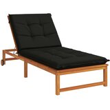  Jastučić za ležaljku GEMERT 100% poliester Crna 190 x 70 x 9 cm Slike